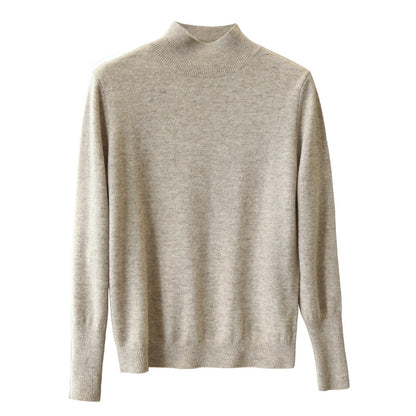A knitted long-sleeved top