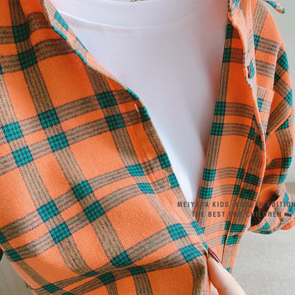 A children's long-sleeved shirt