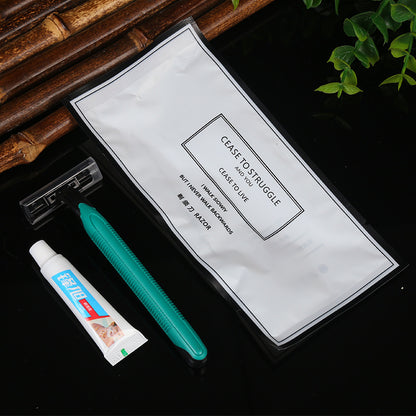 A disposable washing set customization
