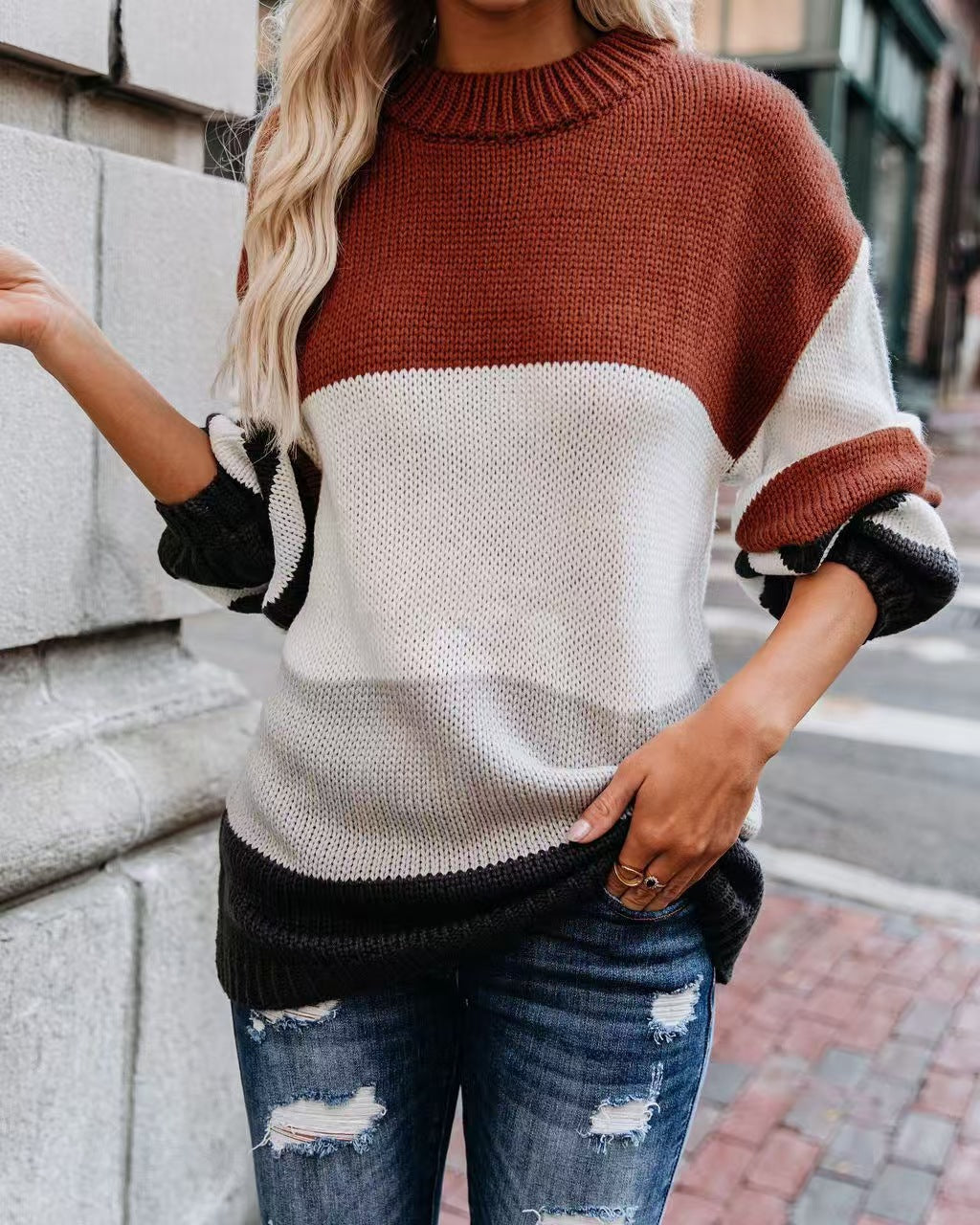 A knit top