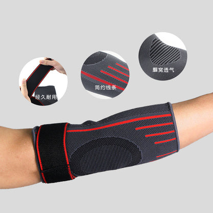 A sports knitted strap elbow pads, pressure stability, men's and women's arm guards for running