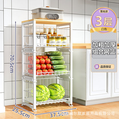 A basket rack storage rack