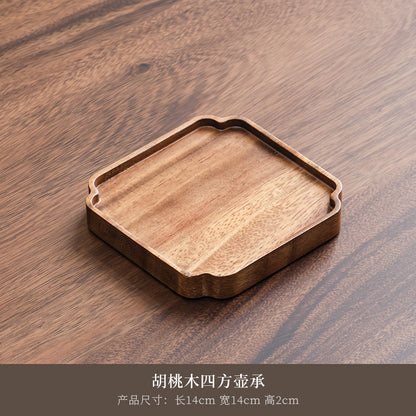 A walnut solid wood tray snack tray