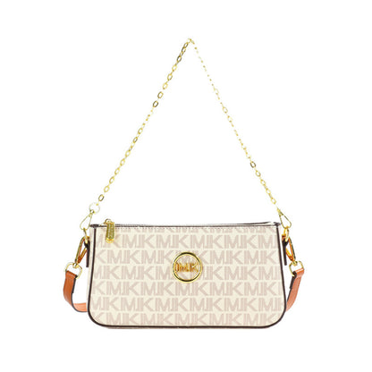 A new fashionable versatile women's bag shoulder messenger bag retro printed chain small square bag women