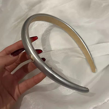 A retro gold label colored headband women's high sense exquisite versatile high cranial top face wash headdress