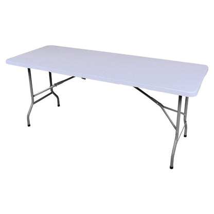 A 180 blow molding folding table HDPE plastic strip table Portable simple hollow table, simple conference table