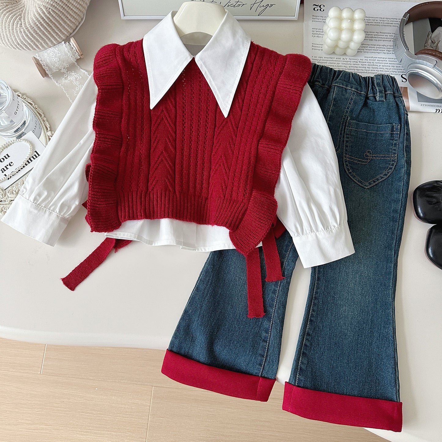 A three-piece girl set