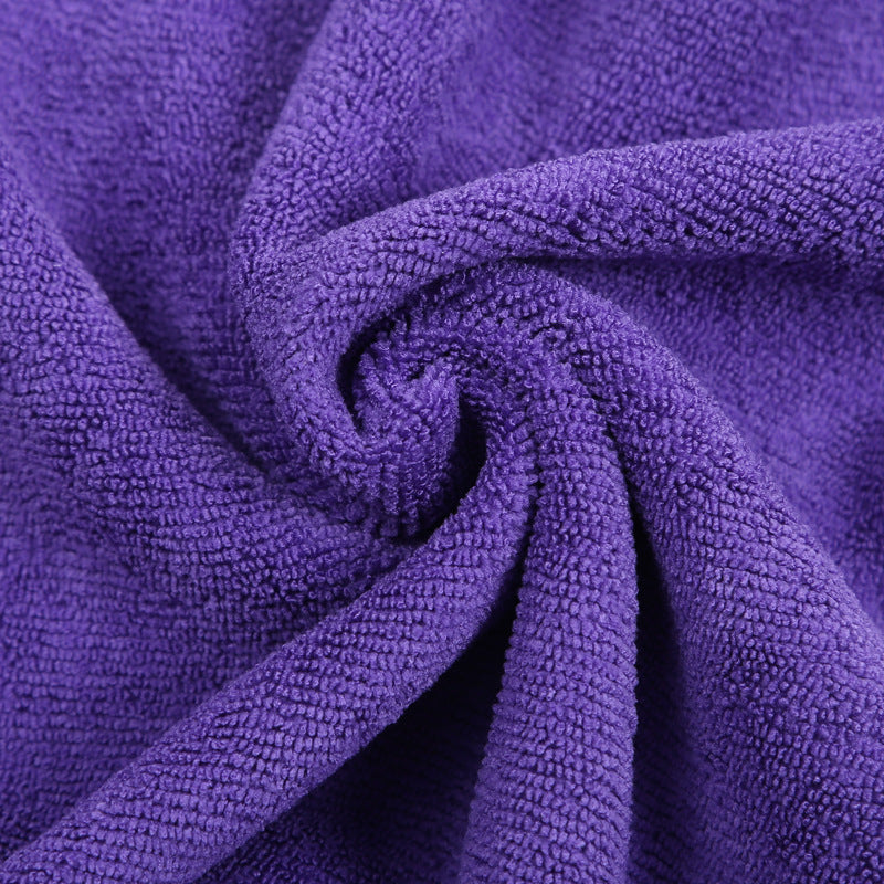 A 350G warp knitted microfiber towel high elastic silk locking edge does not shed hair and does not fade housekeeping cleaning kitchen rag
