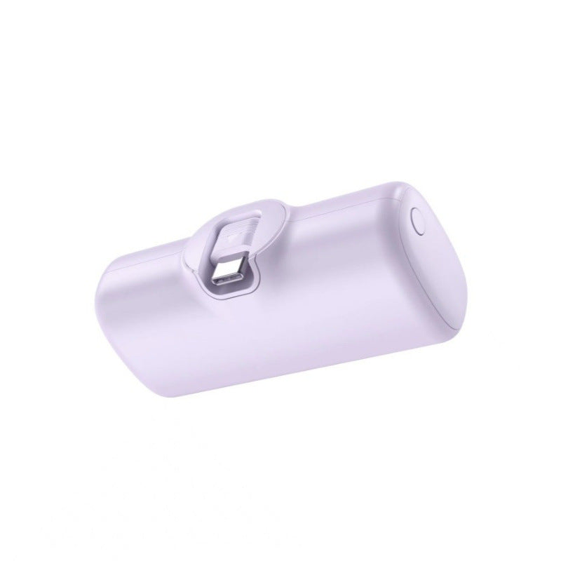 A capsule power bank 5000 mAh with its own cable portable mobile power supply