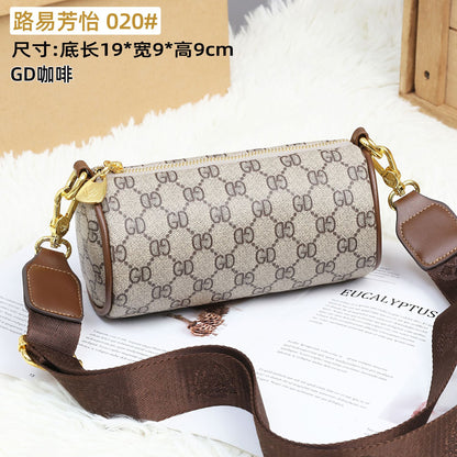 A new pen holder bag, shoulder messenger bag, printed Korean version, fashionable and versatile, foreign style, casual commuting, trendy women's bag