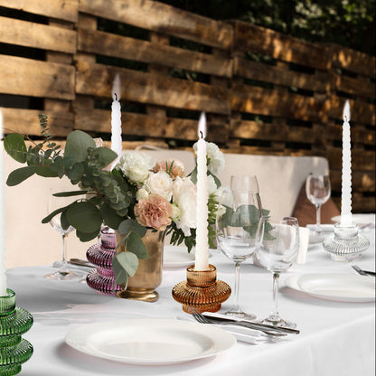 A European vertical flying saucer dual-purpose candlestick lantern glass ornament double-purpose crystal glass candlestick romantic ornament-box