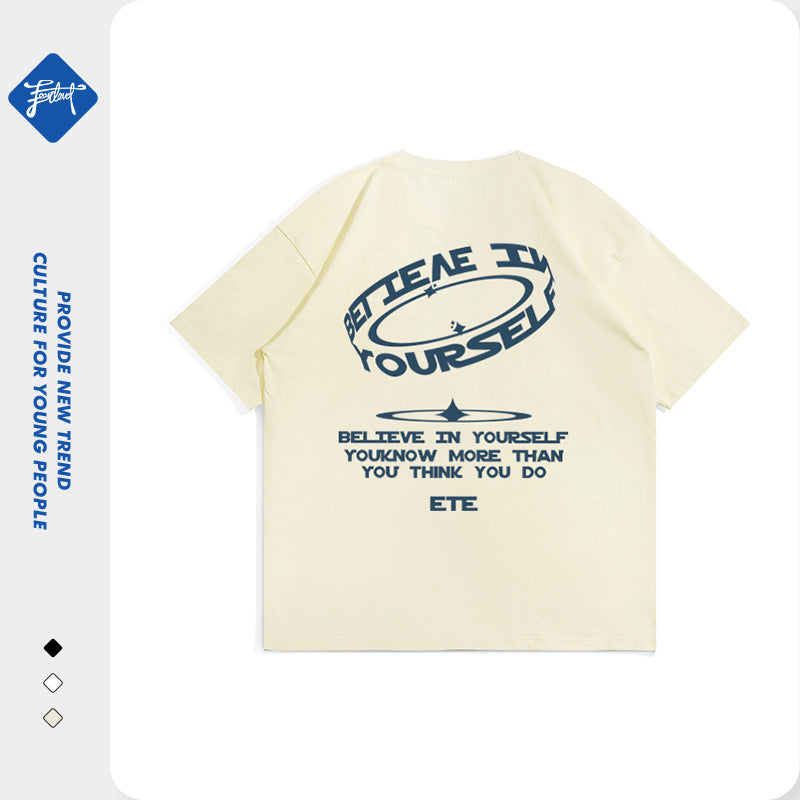 A men's T-shirt top