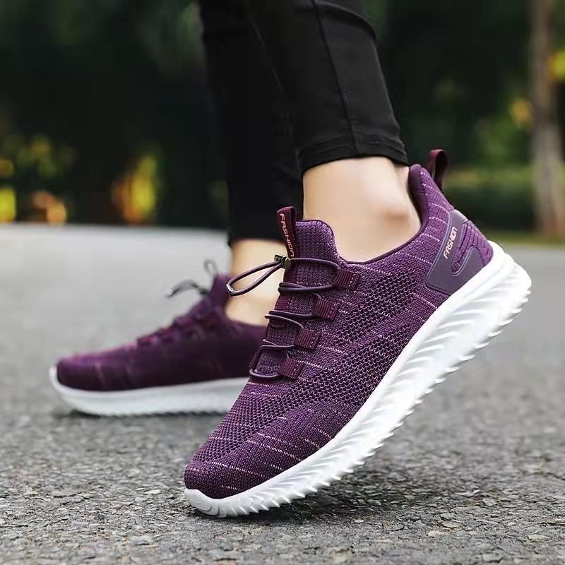 Spring and Autumn Season Hair Replacement Soft Sole Middle aged Mom Sports and Leisure Middle aged and Elderly Walking Shoes Cross border for Women 0.5kg - Mixbatch