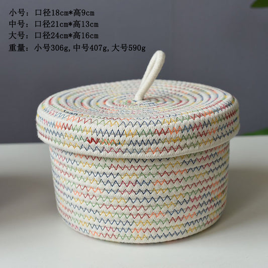 A woven storage basket
