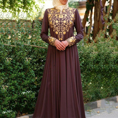 A long dress printed fashion dress