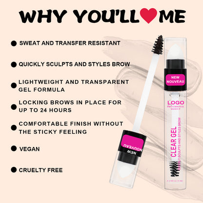 A eyebrow dye cream styling transparent eyebrow glue —— Customizable logo MOQ 100 pieces