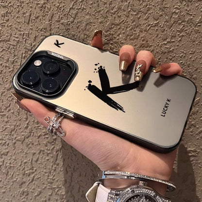 A letter printed mobile phone protective case