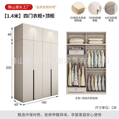 A European pine board wardrobe with melamine finish