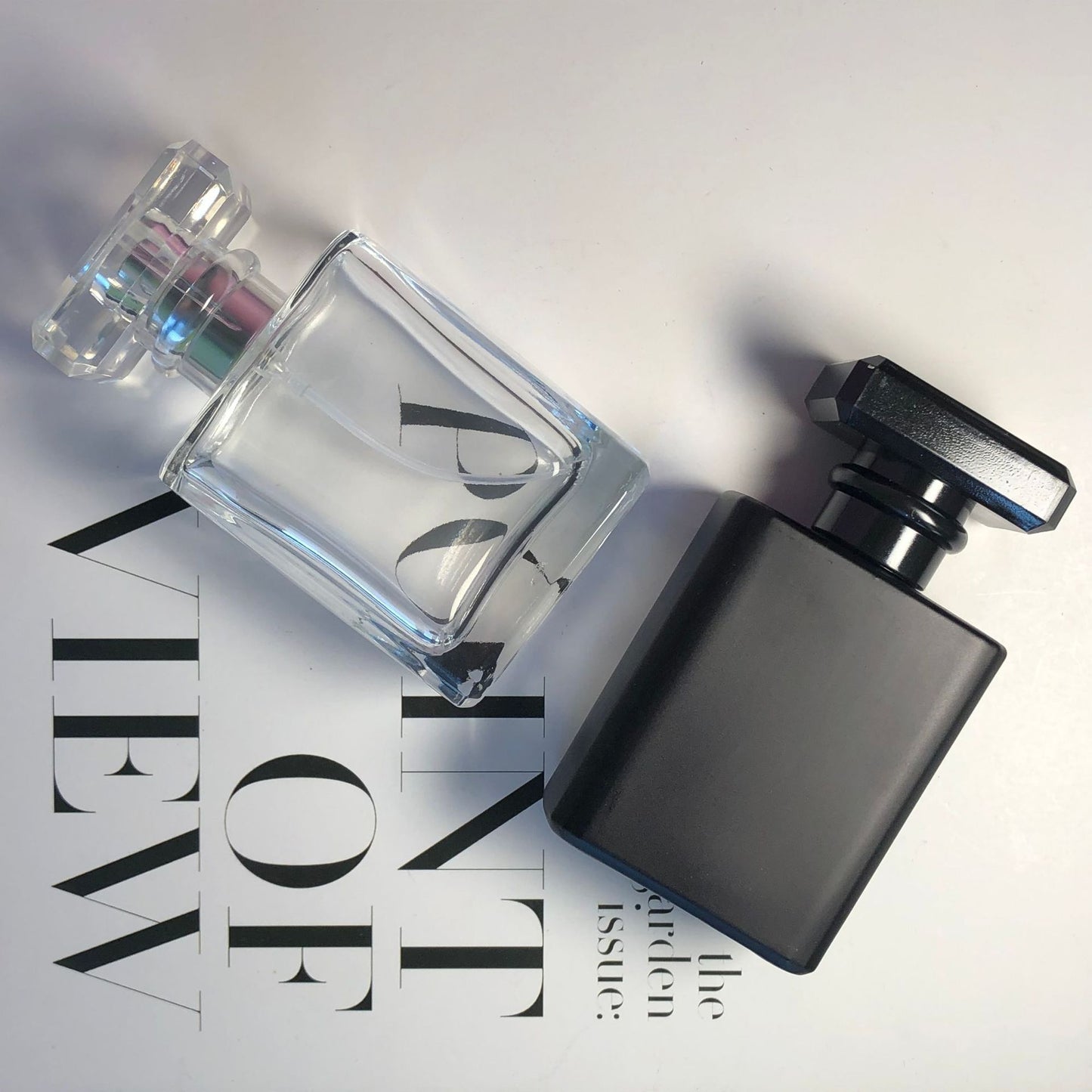 A 50ML perfume bottle transparent glass bottle