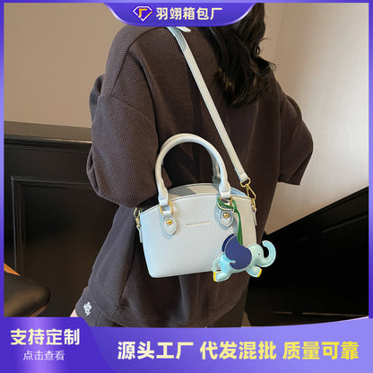 A messenger bag handbag