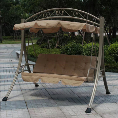 A outdoor swing rocking chair