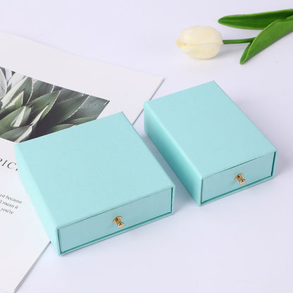 A rivet drawer jewelry box hot gold stamping process