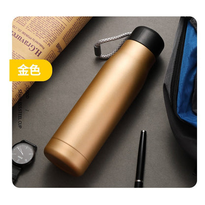 A stainless steel kettle