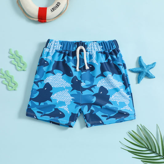 A baby children's swimming trunks boys swimsuit cartoon flat-angle swimsuit