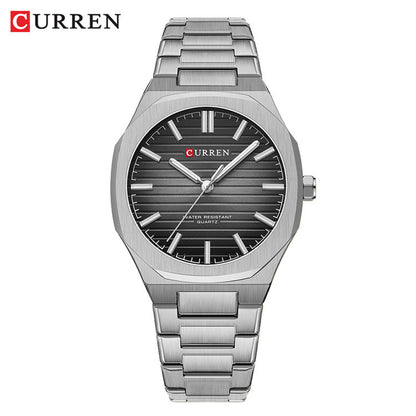 A  8456 men's steel belt business watch quartz simple men's watch cross-border explosion spot wholesale