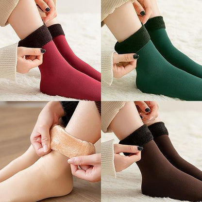 A socks women's autumn and winter soft thickened velvet warm tube socks floor snow socks anti - Mixbatch