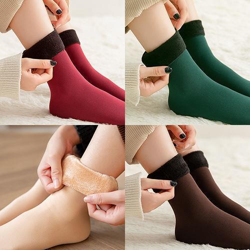 A socks women's autumn and winter soft thickened velvet warm tube socks floor snow socks anti - Mixbatch