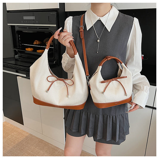 A messenger bag handbag