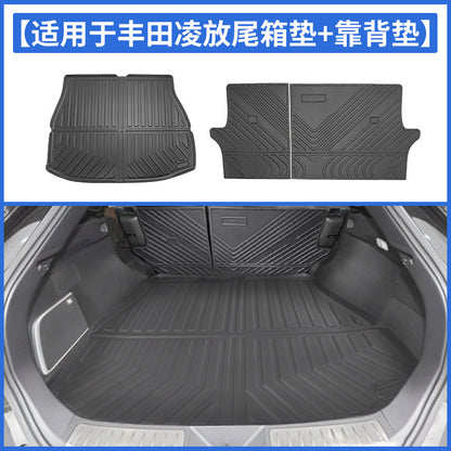 A car trunk floor mat