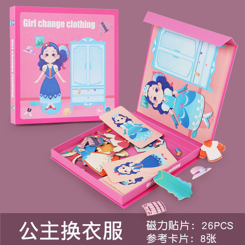 A children's magnetic puzzle toy