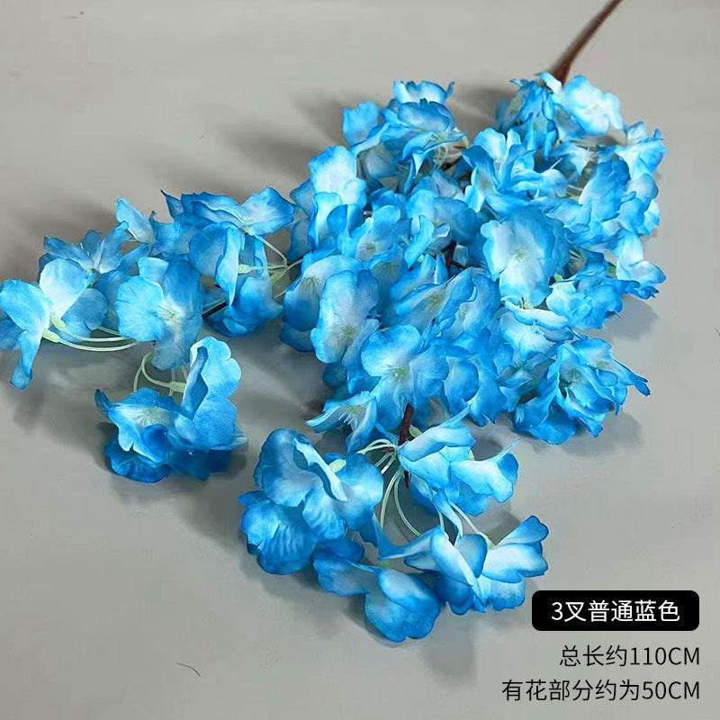 A simulated cherry blossom branch cherry blossom tree plastic wedding decoration peach blossom pear blossom indoor living room ceiling simulated flower fake flower