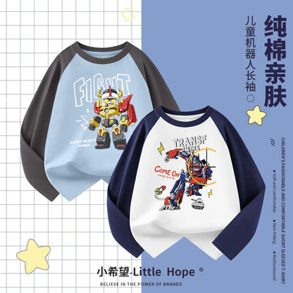 A long-sleeved T-shirt top