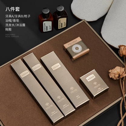 Hotel disposable toiletries Hotel special toothbrush with toothpaste set