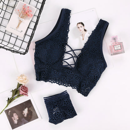 A lace underwear suit