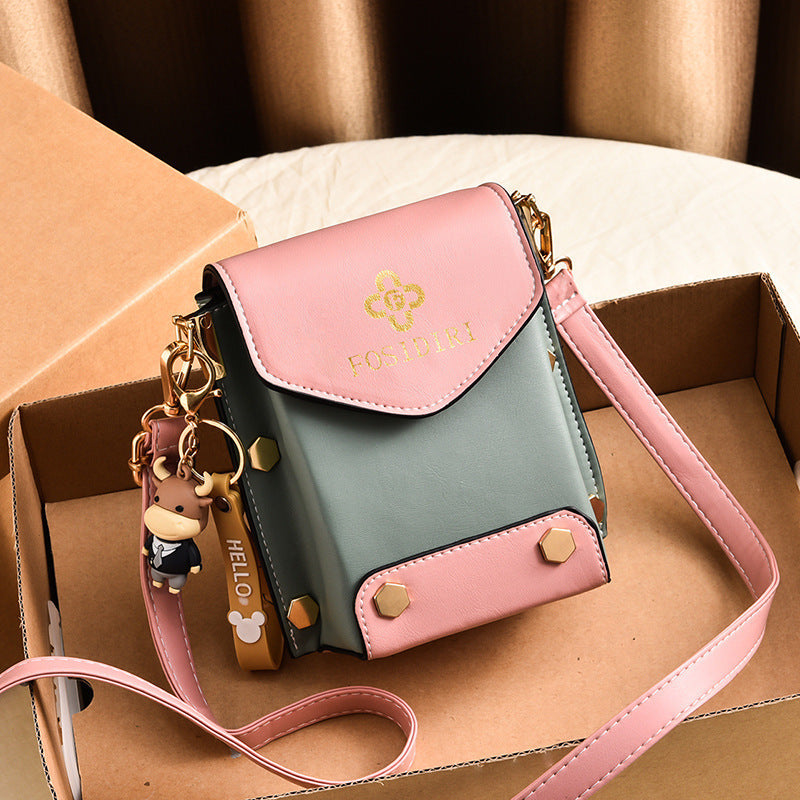 A live broadcast new mini mobile phone bag Internet celebrity live broadcast bag fashion shoulder messenger bag retro small bag - Mixbatch