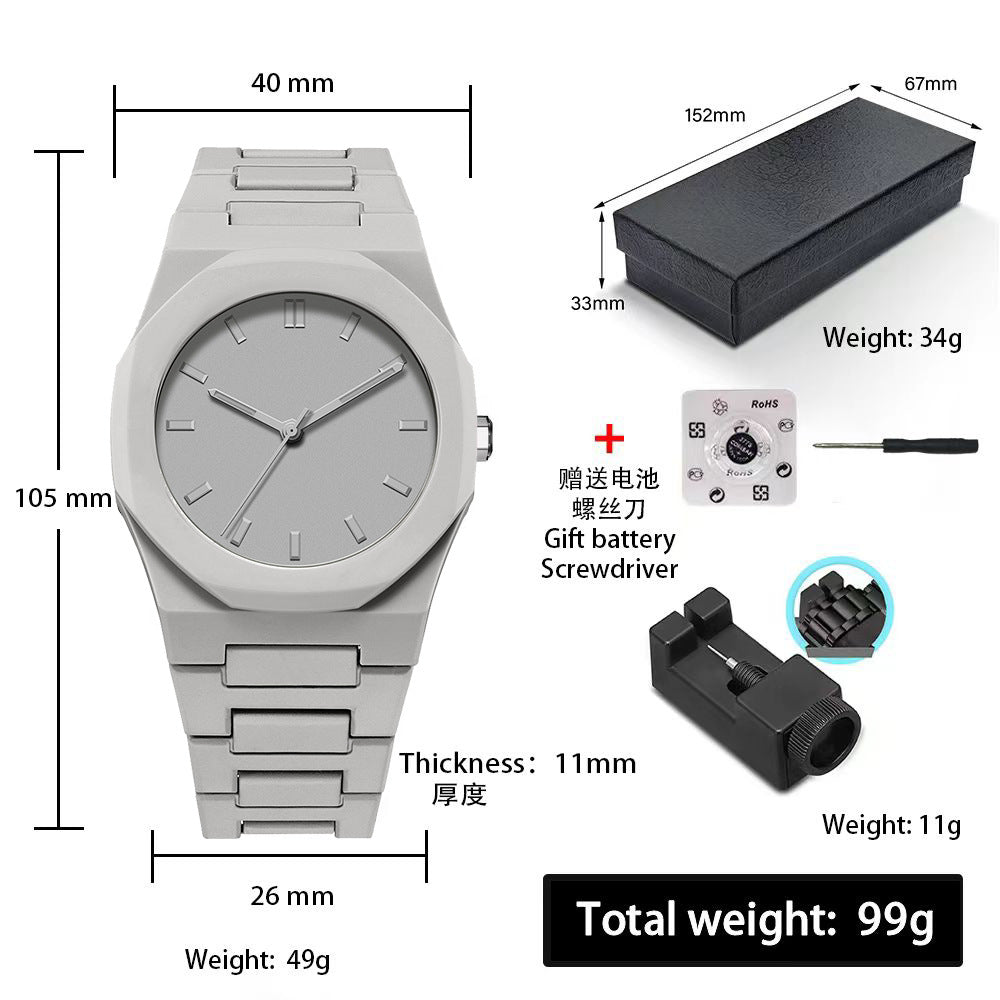 A Men's Premium Waterproof Women's Watch South East Asia Middle East Popular Plastic Men's Quartz Watch