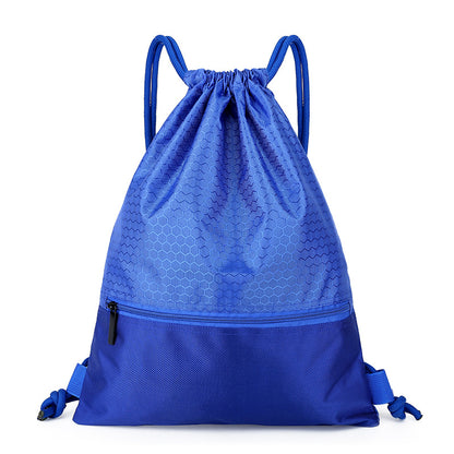 A nylon waterproof drawstring bag outdoor fitness sports men's and women's backpack company annual meeting event bag gift bag