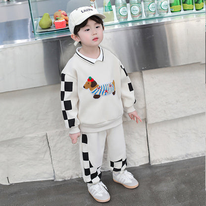A children's sweater set