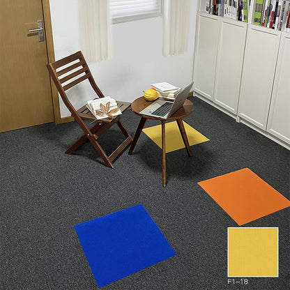 A Office  Building Meeting Room Fire Resistant Dirt Resistant Flame Retardant Environmental Protection Grey Striped Square Splicing B1 Fire Carpet