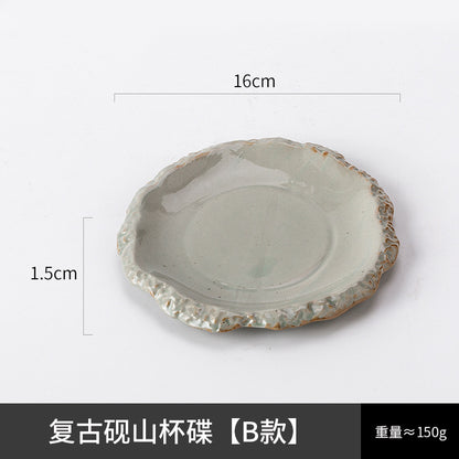 A creative ceramic cup and saucer