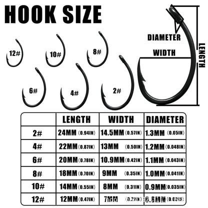 A Enhanced Reverse Fishing Hook – Thick, Reinforced, Teflon Finish for Lures