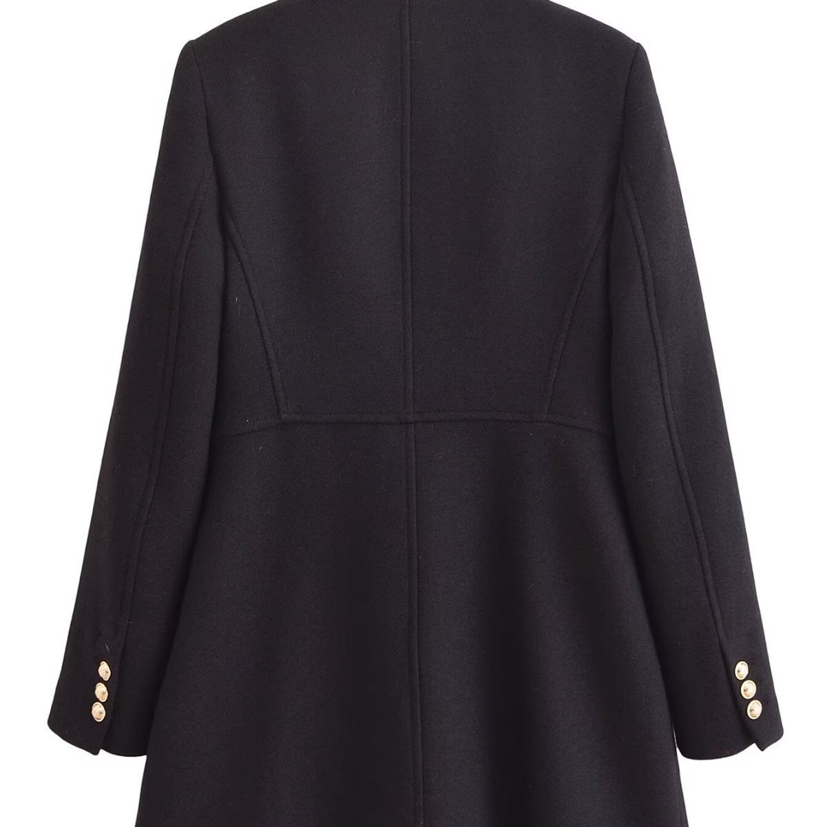 A Double-Breasted Wool Coat