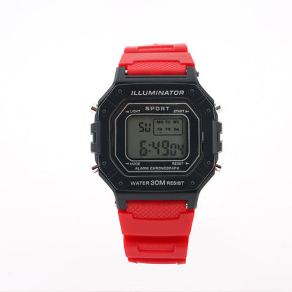 A student electronic watch adult youth waterproof electronic watch student multi-function watch
