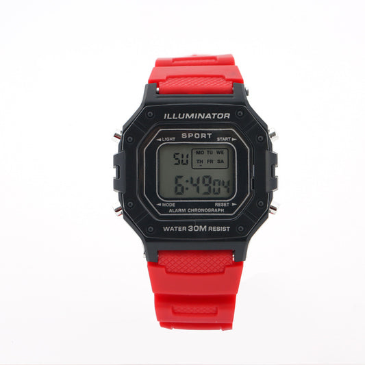 A student electronic watch adult youth waterproof electronic watch student multi-function watch