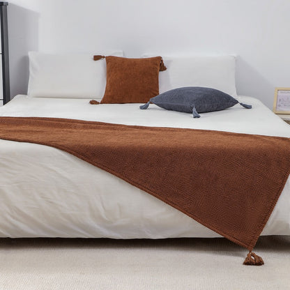 A bed flag cover blanket pillow