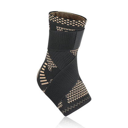 A strap pressurized ankle brace nylon knitted elastic ankle brace basketball running mountaineering pressurized fixed ankle brace